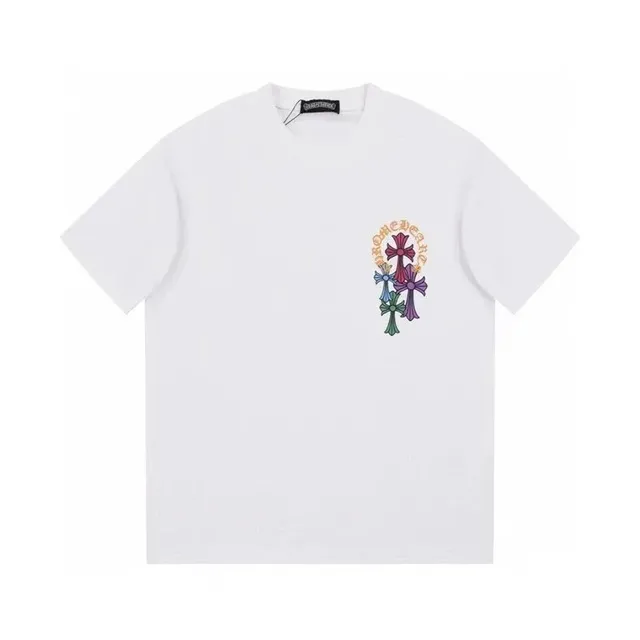 Chrome Hearts T-Shirt Multi-Color Cross Embroidery