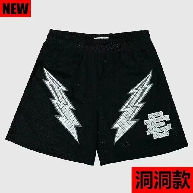 Eric Emanuel Mesh Shorts Lightning Bolt