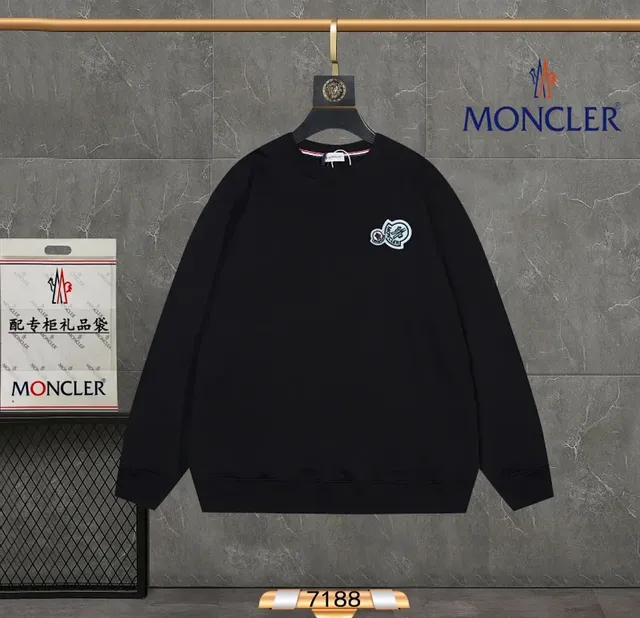 Moncler Crewneck Sweatshirt Logo Embroidery