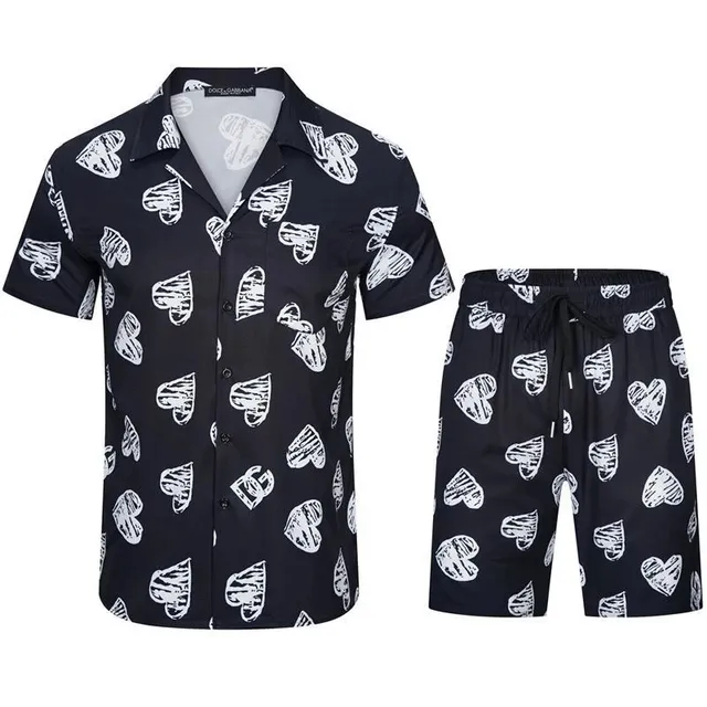 Dolce & Gabbana Heart Print Set All-Over Sketch Hearts