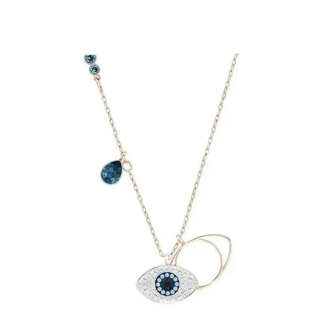Swarovski Evil Eye Necklace Crystal-Embellished