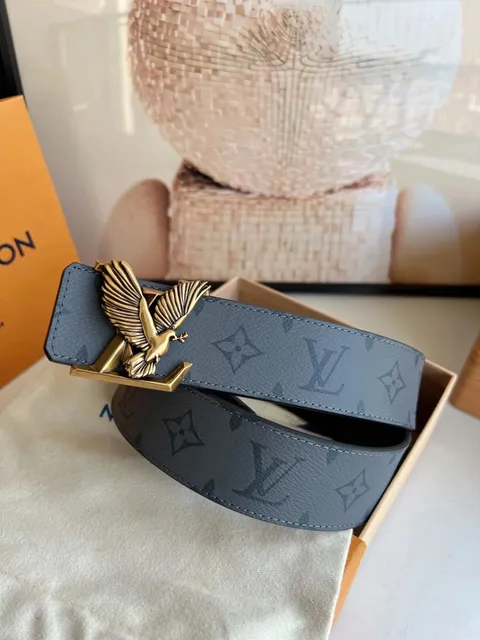 Louis Vuitton Eagle Buckle Belt Monogram Eclipse