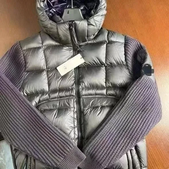 Moncler Quilted Puffer Jacket Ribbed Sleeve Hybrid