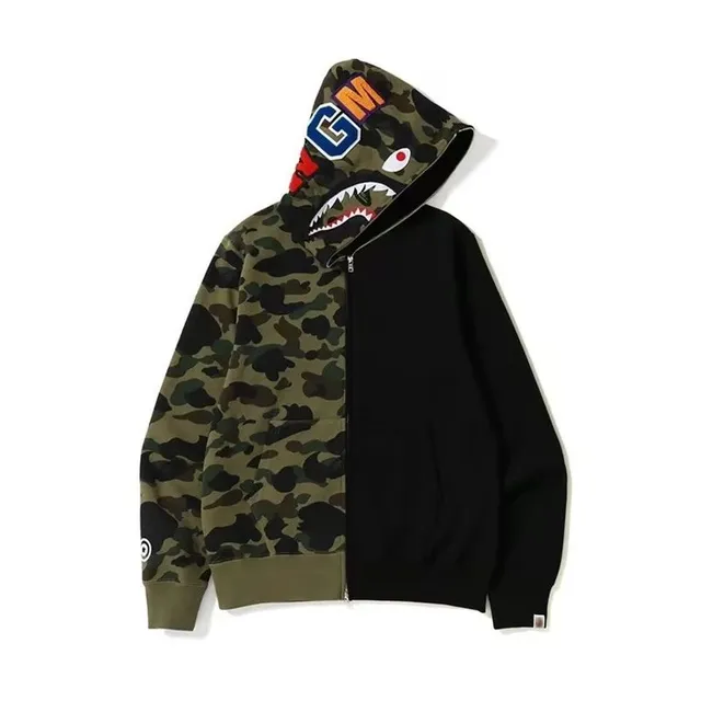 BAPE Shark Hoodie Camo Split