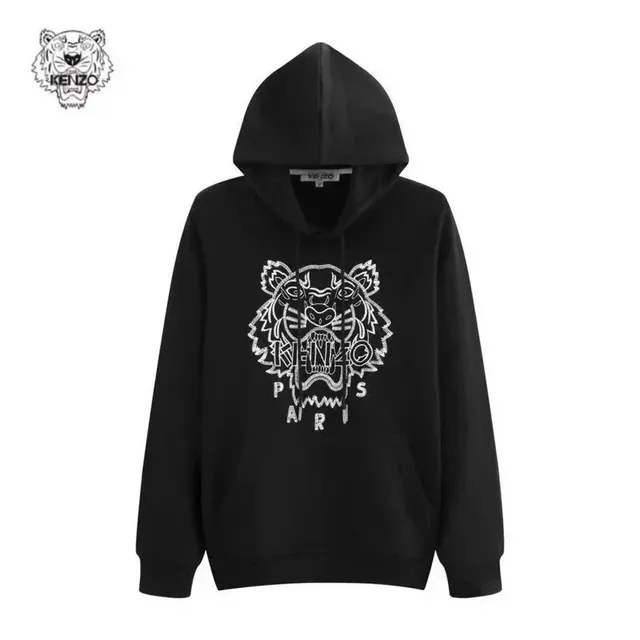 Kenzo Shark Hoodie Tiger Head Embroidery