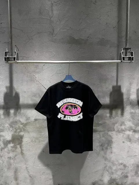Broken Planet Graphic Tee Pink Planet Logo