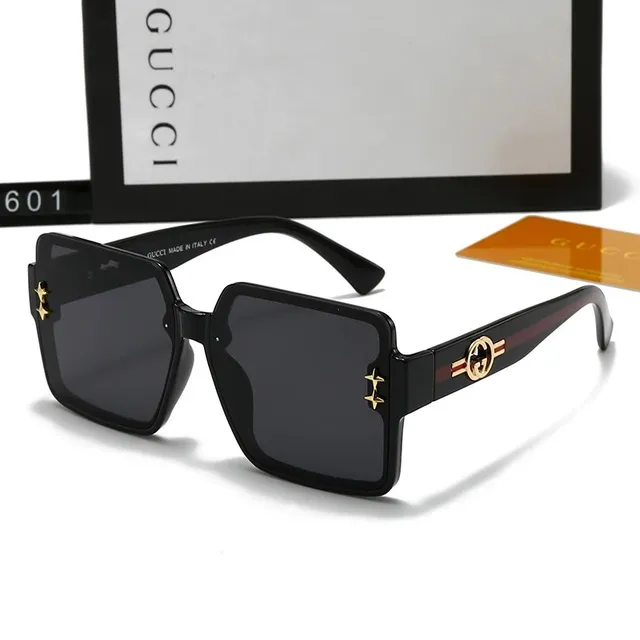 Gucci Square Sunglasses Web Stripe Temple