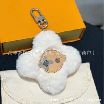 Louis Vuitton Flower Charm Fur and Leather