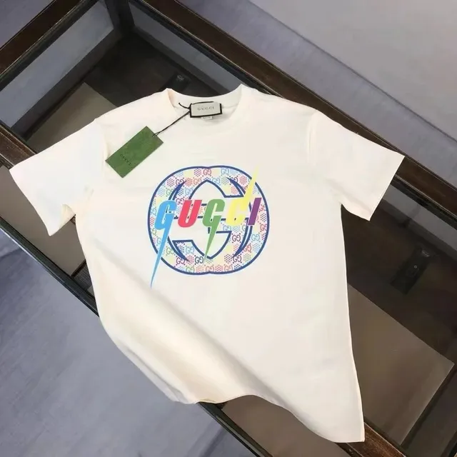 Gucci Graphic T-Shirt Multicolor GG Logo Print