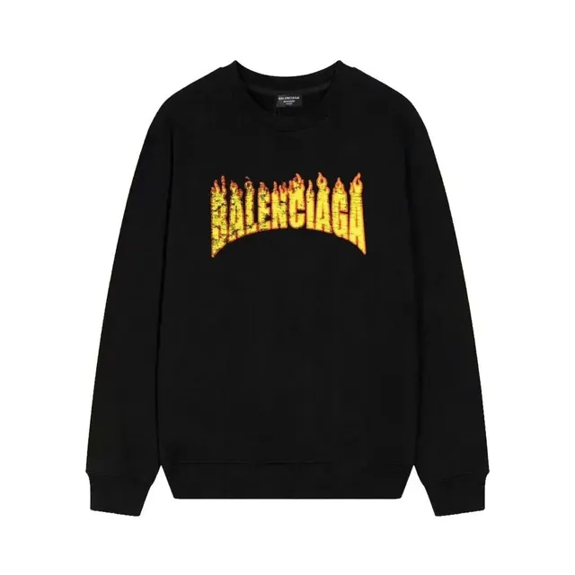 Balenciaga Flame Logo Sweatshirt Flame Print