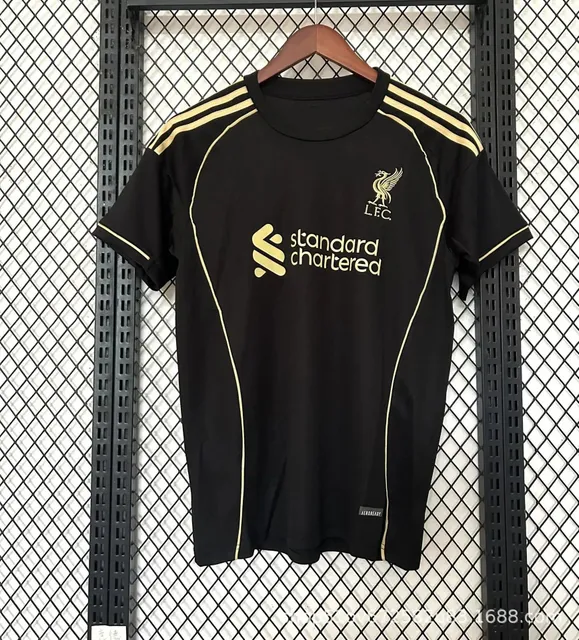 Adidas Liverpool Training Jersey Black Gold