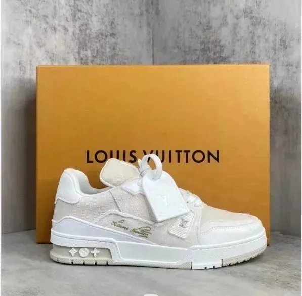 Louis Vuitton LV Trainer White Monogram