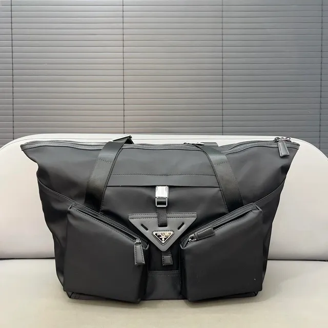 Prada Nylon Duffel Bag Triple Logo