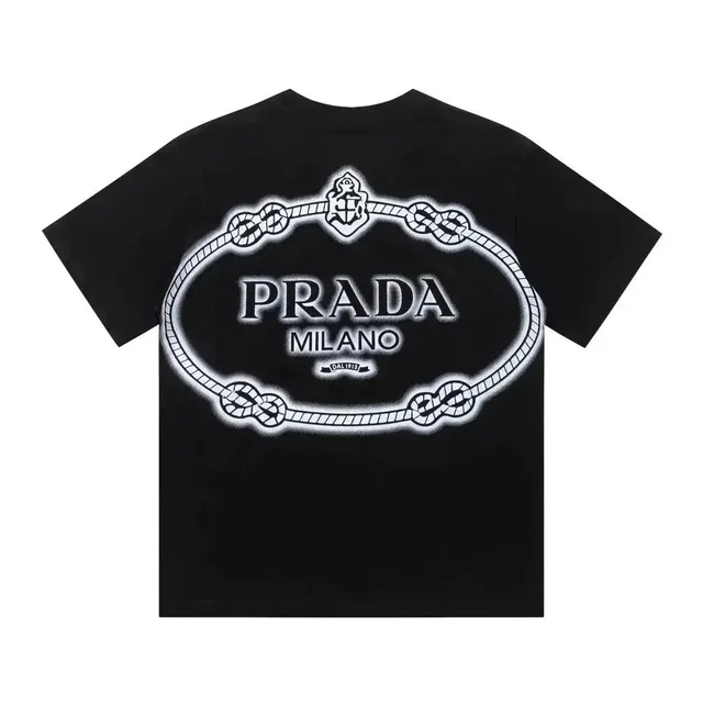 Prada Logo T-Shirt Rope Logo Print