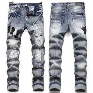 Amiri 501 Distressed Jeans Destroyed Wash