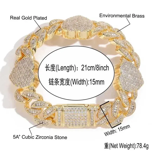 Curb Chain Bracelet Iced Out
