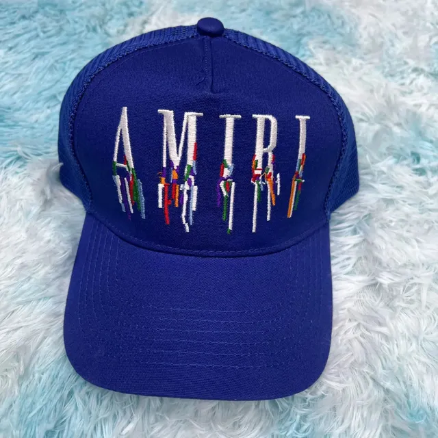 Amiri Trucker Cap Multicolor Embroidered Logo