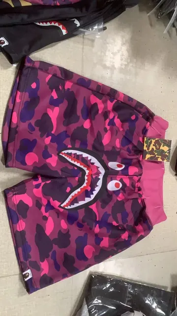 BAPE Shark Shorts Camo Print