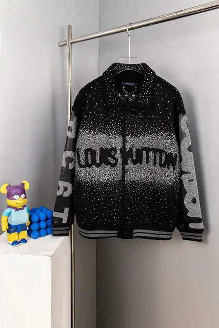 Louis Vuitton Varsity Jacket Crystal-Embellished