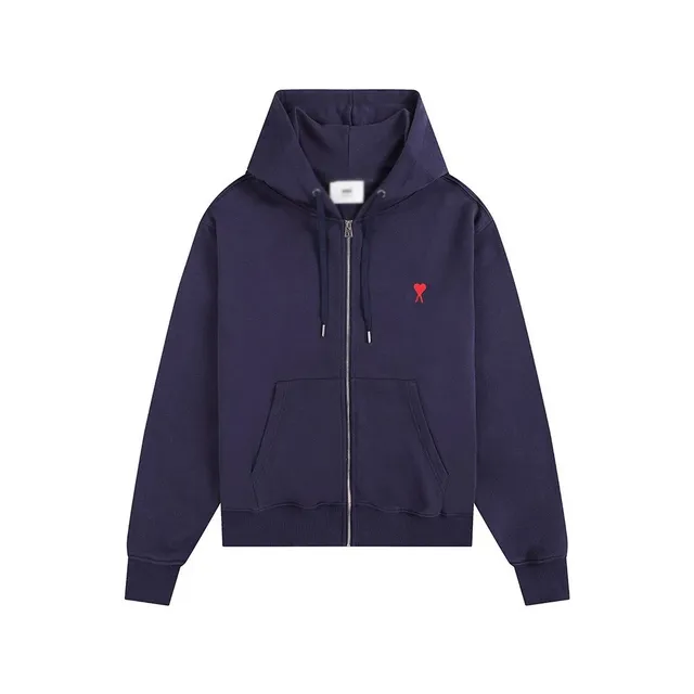 Amiri Zip-Up Hoodie Heart Logo