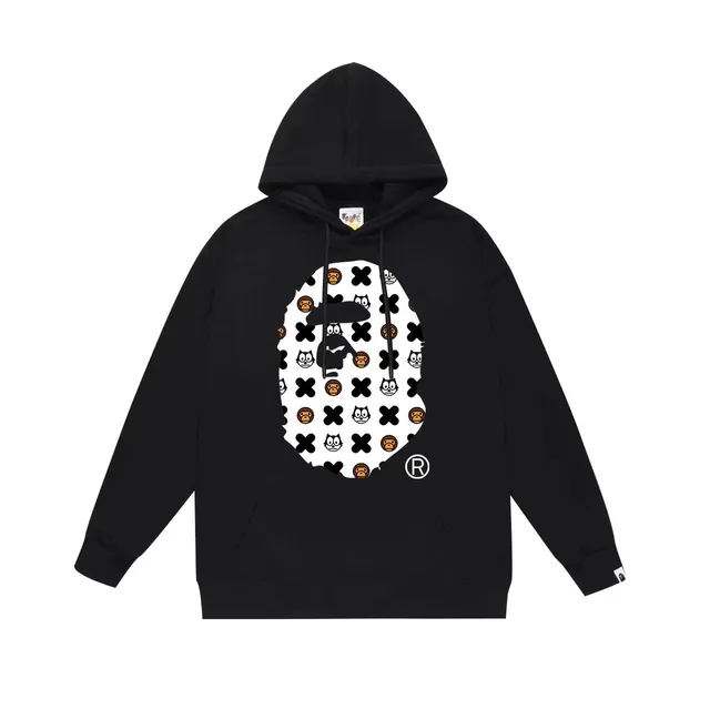 BAPE Shark Hoodie Ape Head Print