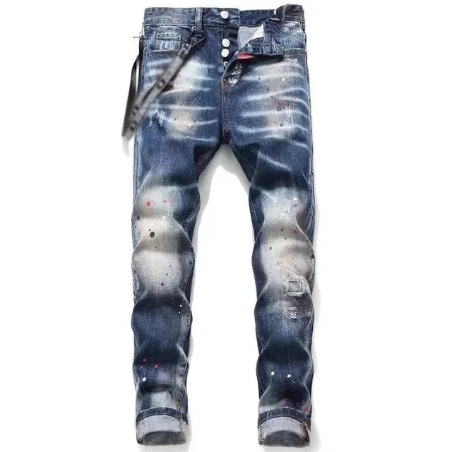 Dsquared2 Distressed Jeans Paint-Splatter Wash