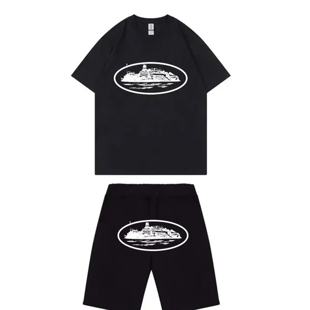 Corteiz Cruise Ship Set White Graphic