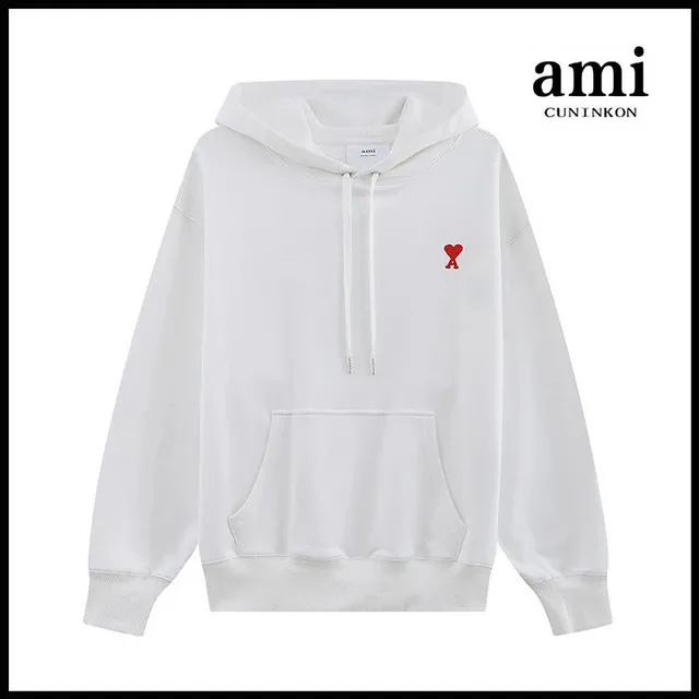 AMI Paris Hoodie Heart Logo