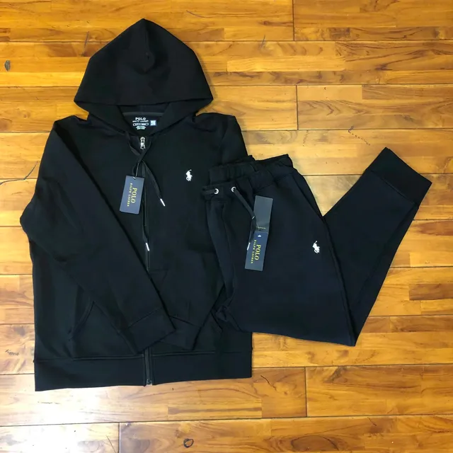 Polo Ralph Lauren Hoodie and Joggers Set Black