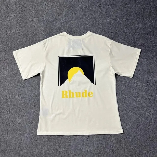 Rhude Graphic T-Shirt Mountain Sun Print