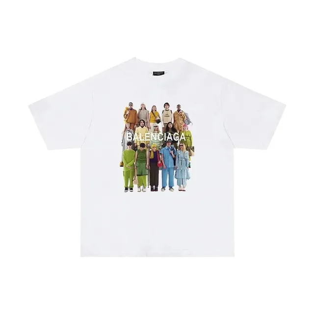 Balenciaga Graphic T-Shirt Group Photo Print
