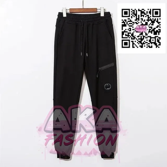 C.P. Company Goggle Joggers Black with Zip Pocket