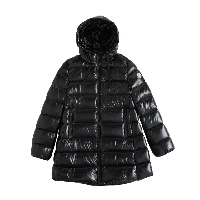 Moncler Long Puffer Coat Glossy Quilted