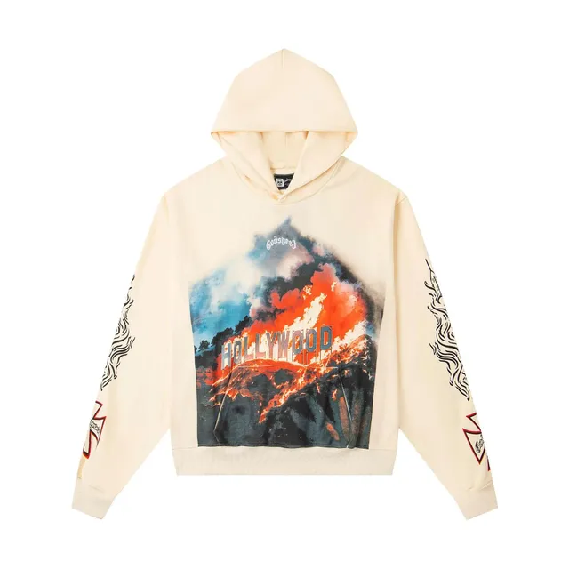 Godspeed Hollywood Fire Hoodie Flame Print
