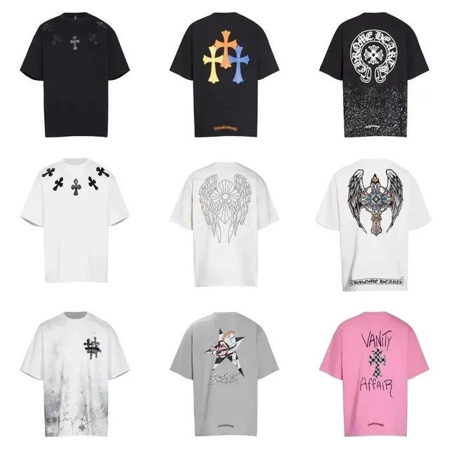 Chrome Hearts Graphic T-Shirt Cross and Wing Motifs