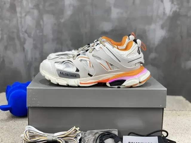 Balenciaga Triple S White Orange Pink