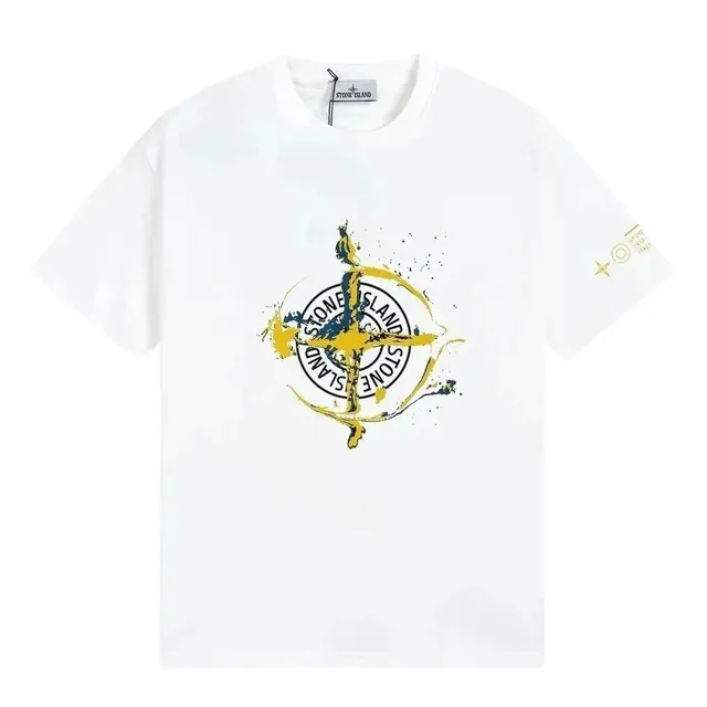 Stone Island T-Shirt Compass Logo Print