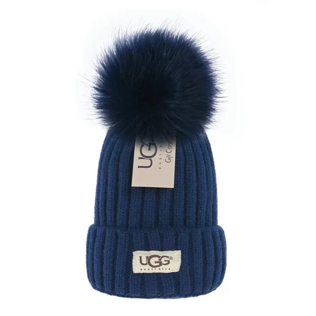 UGG Knit Beanie Fur Pom-Pom