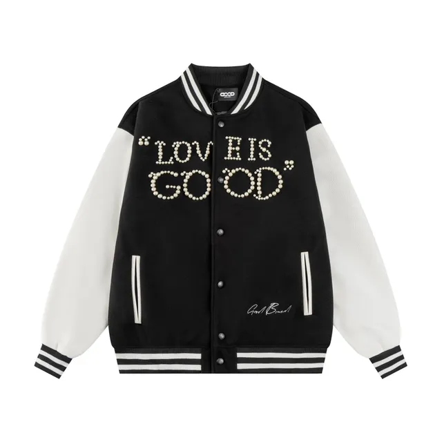 Varsity Jacket Pearl Embroidery