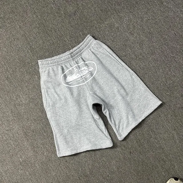 BAPE Shark Shorts Heather Grey with White Graphic