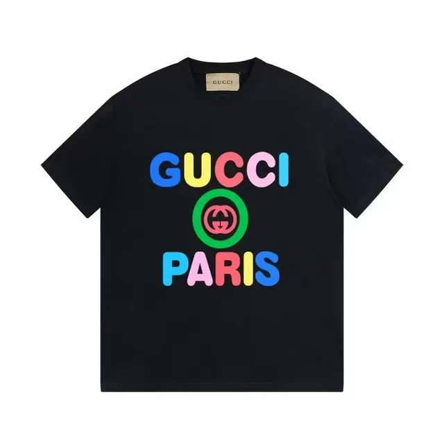 Gucci T-Shirt Multicolor Logo Print