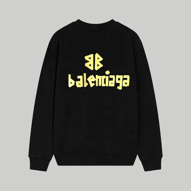 Balenciaga Logo Sweatshirt Distressed Logo