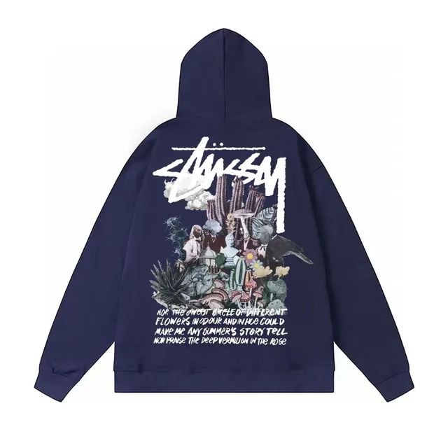 Stüssy Hoodie Cactus & Mushroom Print