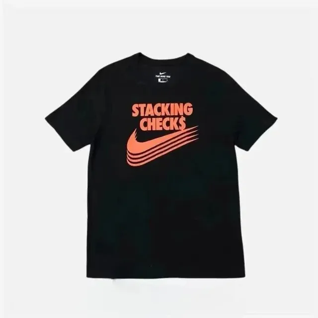 Nike Stacking Checks Tee Black/Orange