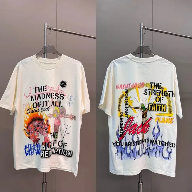 Saint Laurent Graphic T-Shirt Saint Jack Print