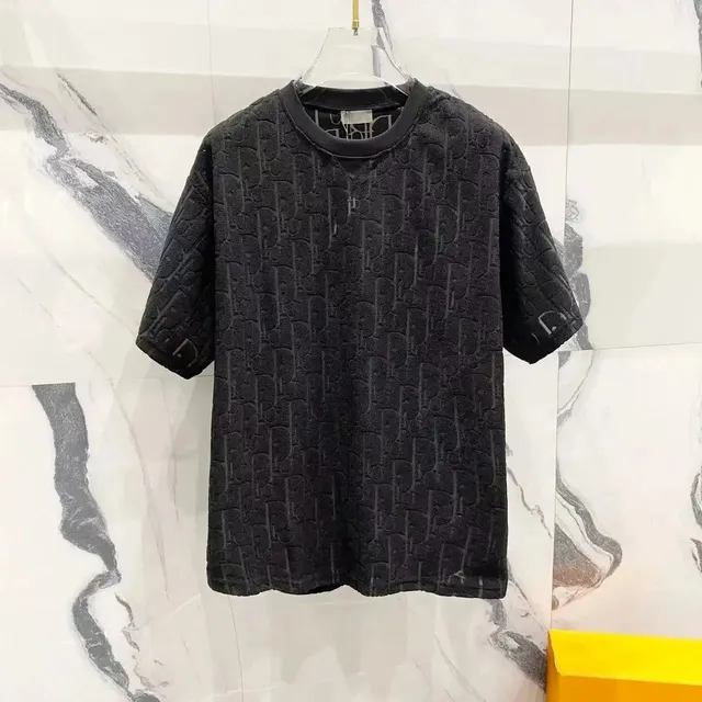 Dior T-Shirt Oblique Logo Jacquard