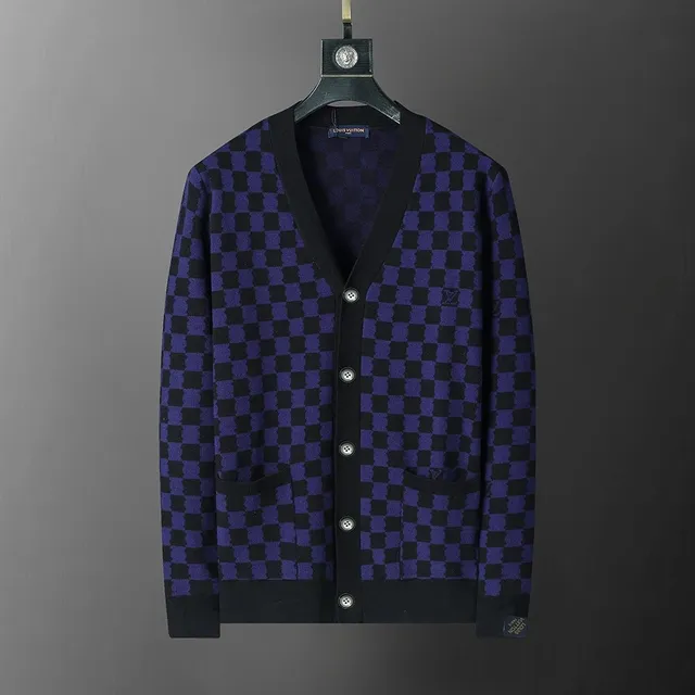 Louis Vuitton Checkered Cardigan Damier Pattern