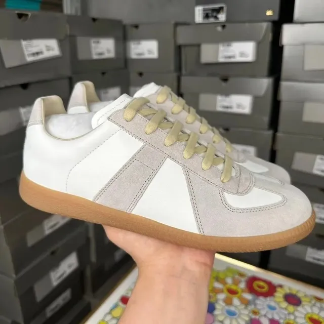 Maison Margiela Tabi Sneaker White Suede and Leather