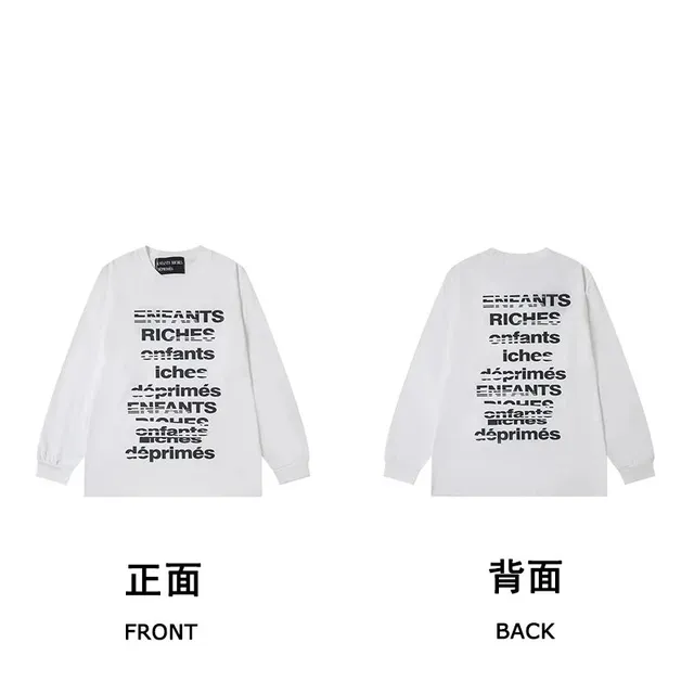 Comme des Garçons Long Sleeve Tee Enfants Riches Déprimés Print