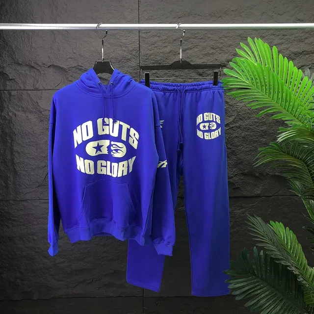 Hellstar No Guts No Glory Hoodie and Joggers Set Royal Blue